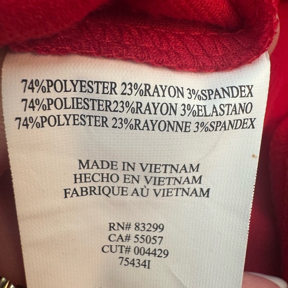 Tiana B. Vibrant Red Dress with Ruffle Detail- US Large - Picture 9 of 11